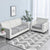 Anyhouz Sofa Cover Gray Polyester Thick Stretchable Cushion For Living Room 1Pc Normal Size 45-60cm
