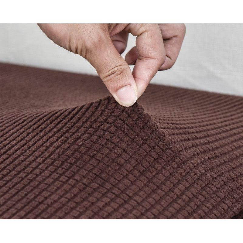 Anyhouz Pillowcase 45X45Cm Coffee Polyester Thick Stretchable Cushion For Living Room