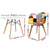 1 Artiss Dining Table and 2 Chairs Set DSW 90cm