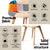 1 Artiss Dining Table and 2 Chairs Set DSW 90cm