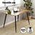 1 Artiss Dining Table and 4 Chairs Set Grey Velvet