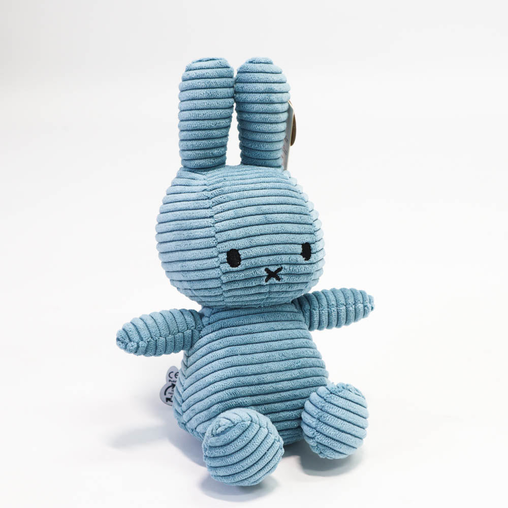 Miffy Sitting Corduroy Aviator Blue 23 Cm-1973194172173258752