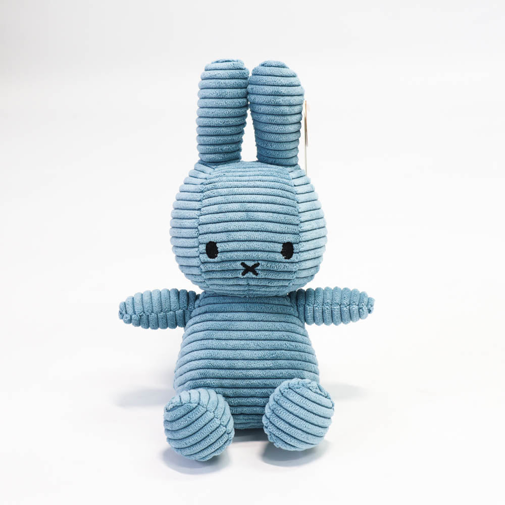 Miffy Sitting Corduroy Aviator Blue 23 Cm-1973194172173258753