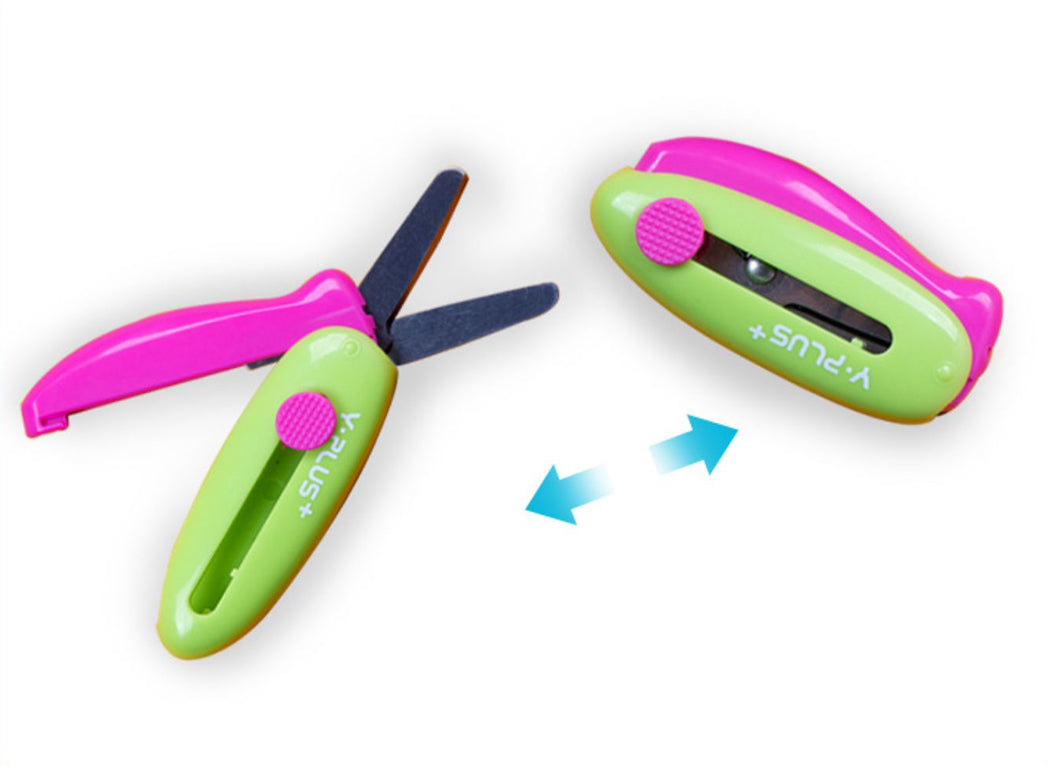 YPlus Cuckoo Spring-Action pocket Scissors-1973194200086351876
