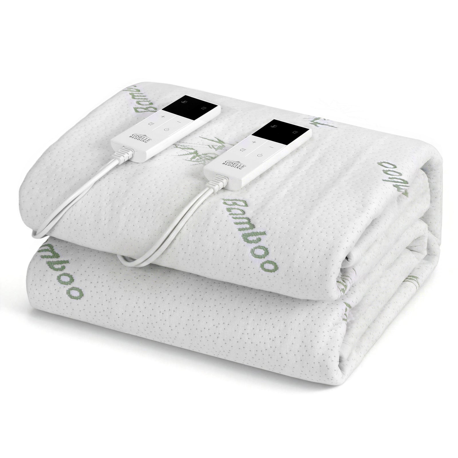 Giselle Electric Blanket Bamboo Fabric Double Fitted Heated Pad Underlay Washable Winter