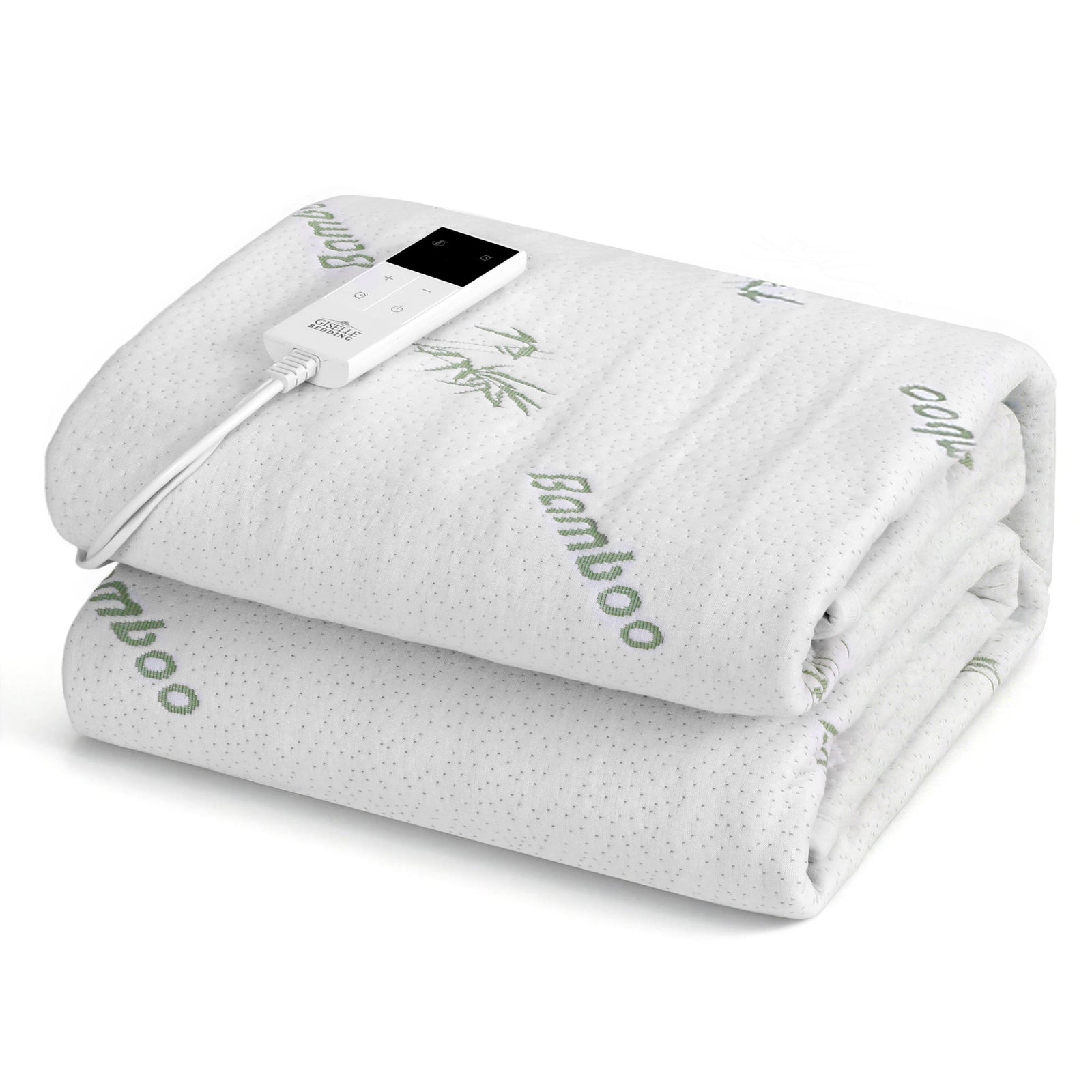 Giselle Electric Blanket Bamboo Fabric Single Fitted Heated Pad Underlay Washable Winter