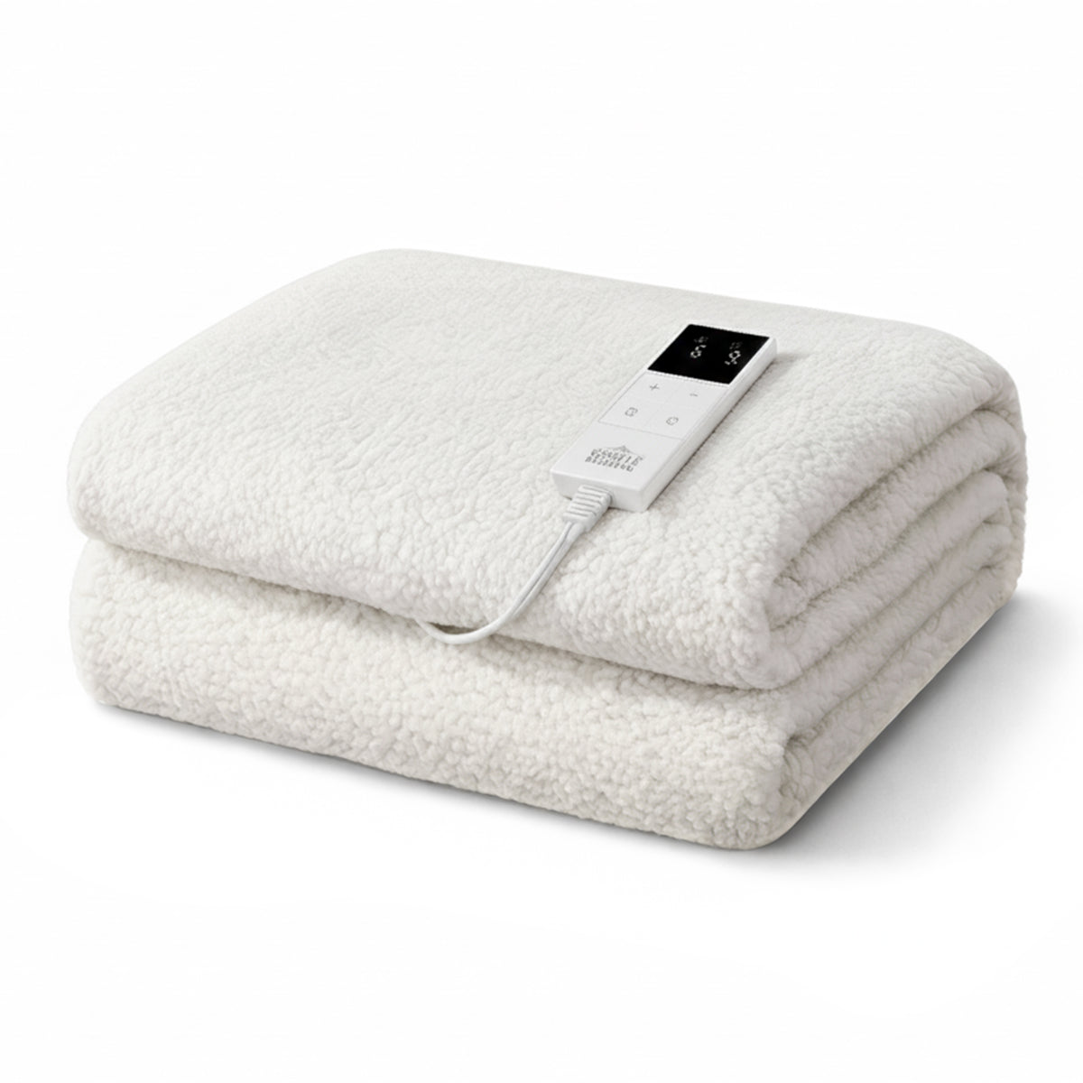 Giselle Electric Blanket LED Remote Sherpa Fleece Underlay Fully Fitted Machine Washable King Single