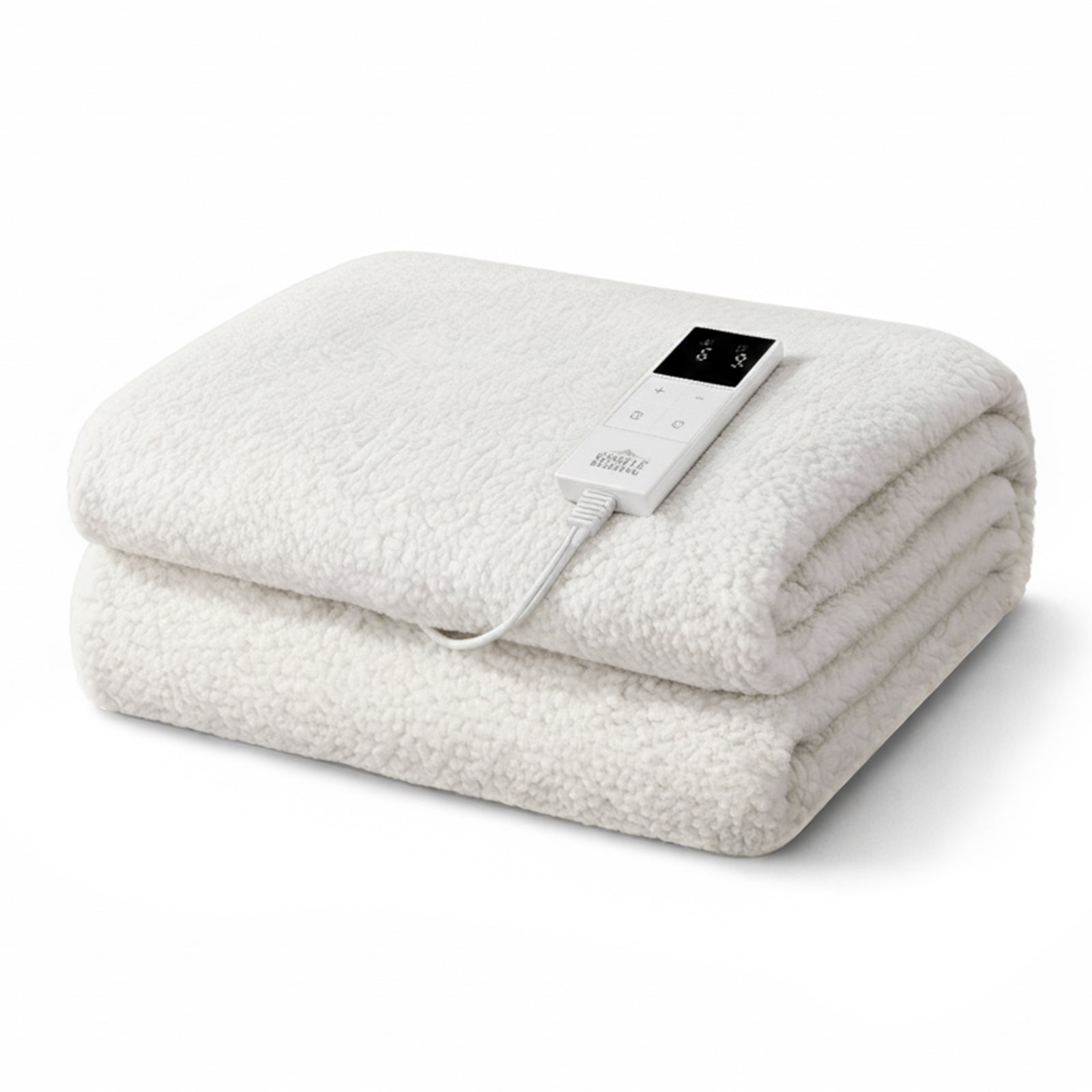 Giselle Electric Blanket LED Remote Sherpa Fleece Underlay Fully Fitted Machine Washable King Single
