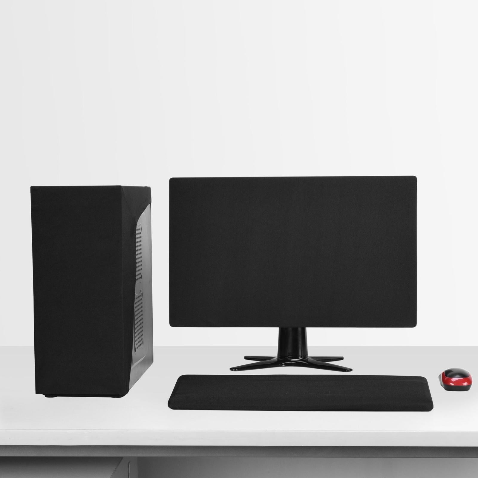 Stretch Cloth Dust Cover For 31.5 Computer Monitor - Hangs On Desktop-1915197840985034758