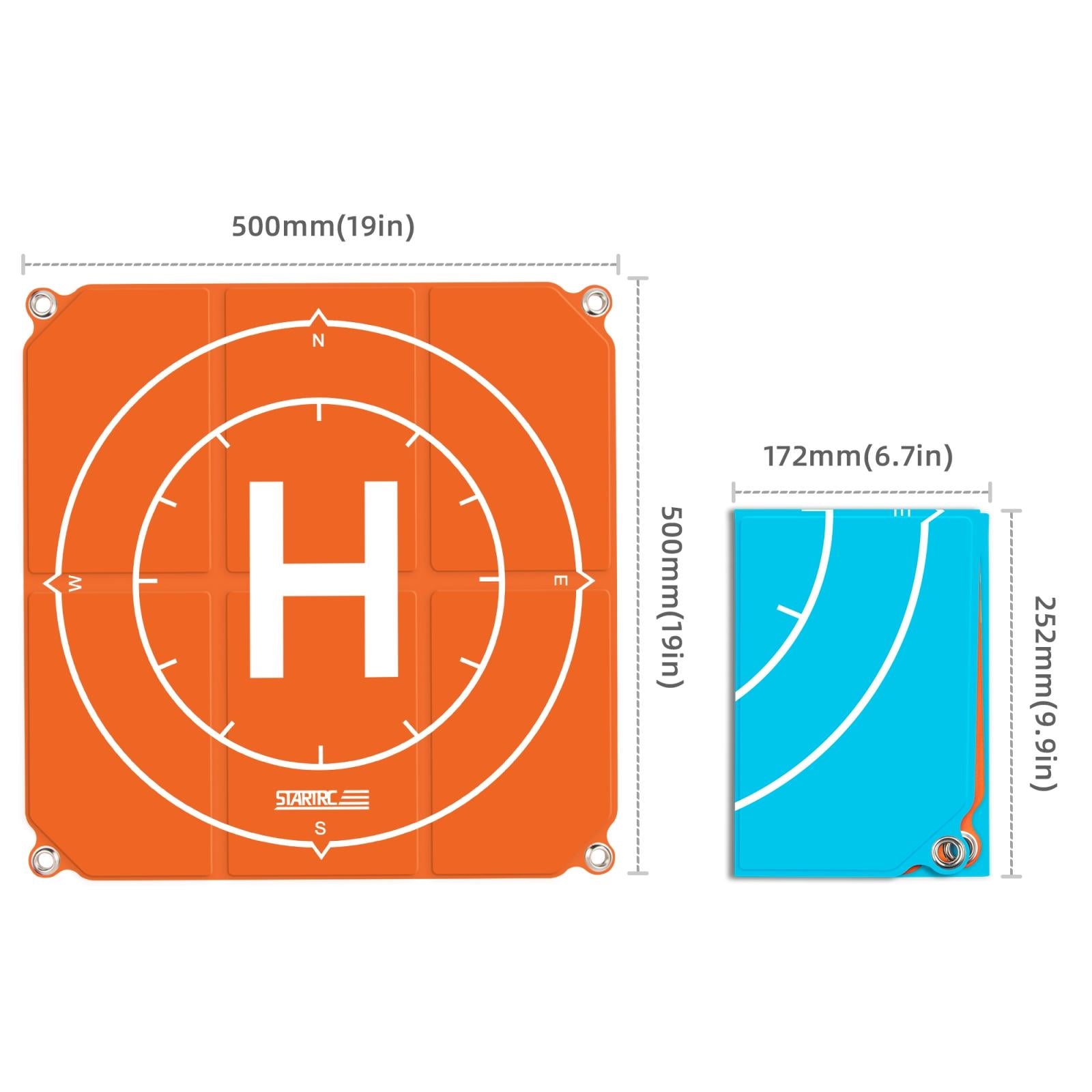 Universal Foldable Landing Pad For Drones - Portable Square Design-1915196875175235585