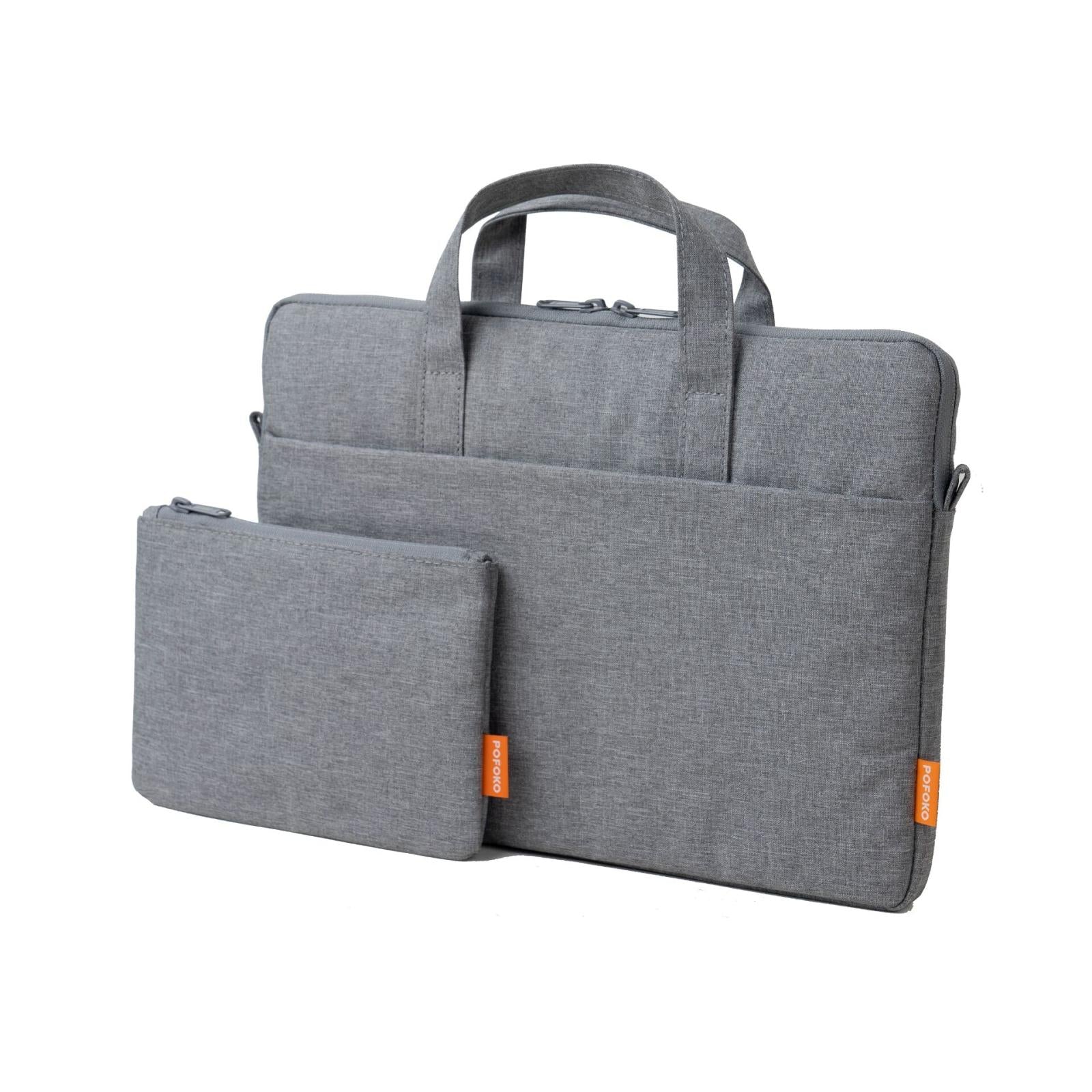 Light Gray A530 Series Portable Laptop Bag - 14-15.4 Inch With Small Bag & Removable Strap-1915196712893419528