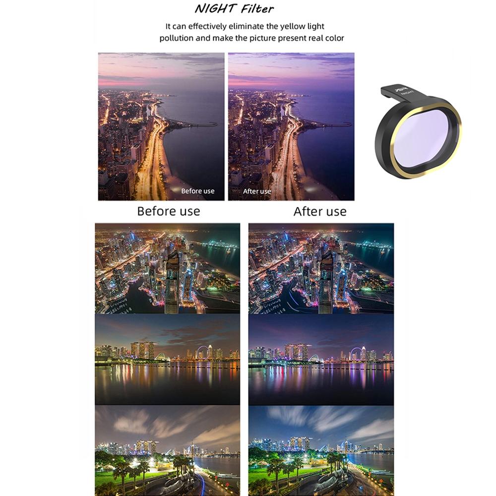 8-In-1 Lens Filter Kit For Fimi X8 Mini Drone - Uv Cpl Nd8 Nd16 Nd32 Star Night Filters-1915197648533590023