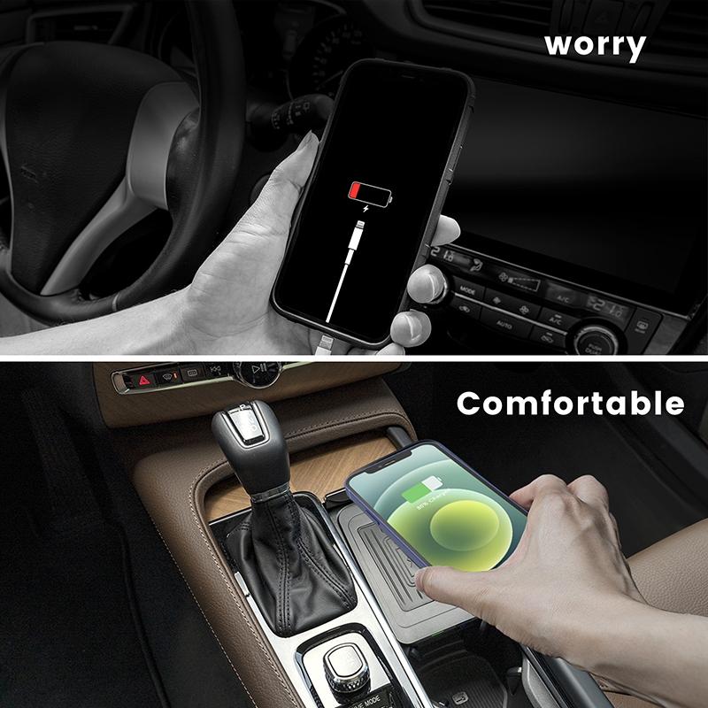 10W Wireless Charger For Volvo S60 2019-2021 - Qi Standard Quick Charging-1915197488575418374