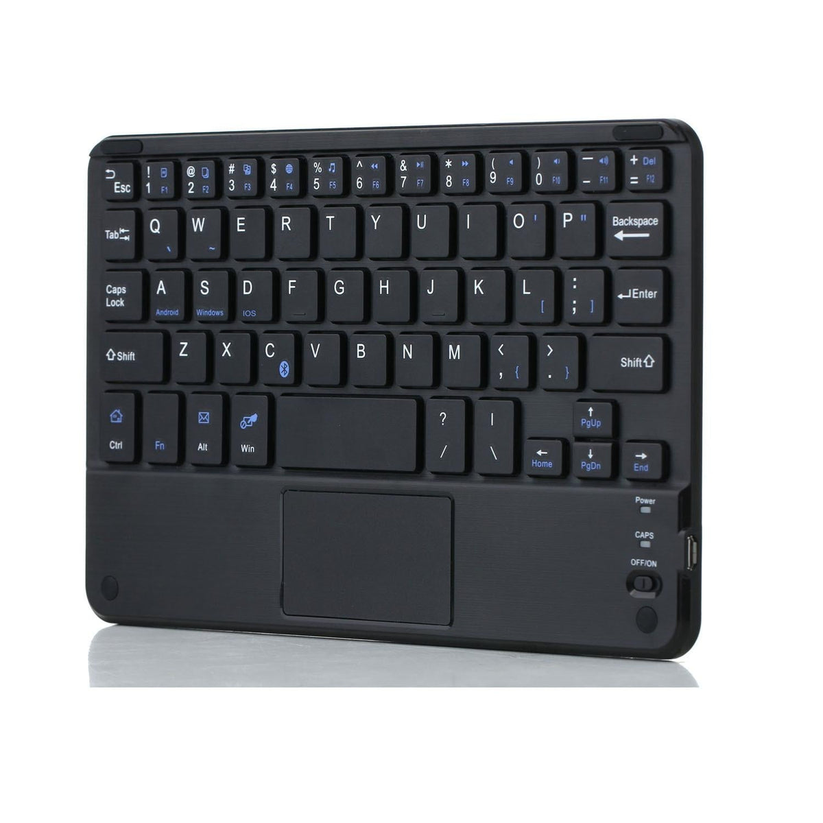 Detachable Bluetooth Keyboard Leather Tablet Case For Ipad Mini 6 With Touchpad & Holder - Black-1915196908301848579