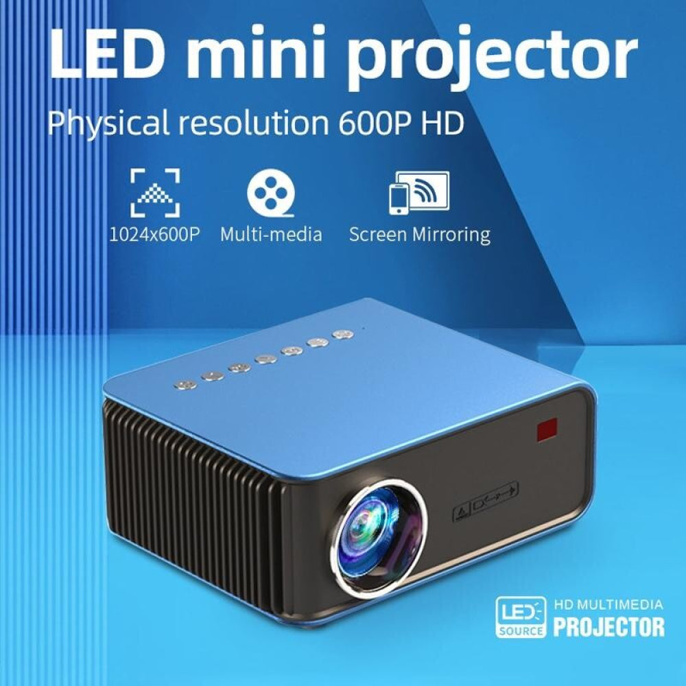 Portable Home Theater Lcd Projector - 1200 Lumens 1024X600 Same Screen Blue-1915196656807186436