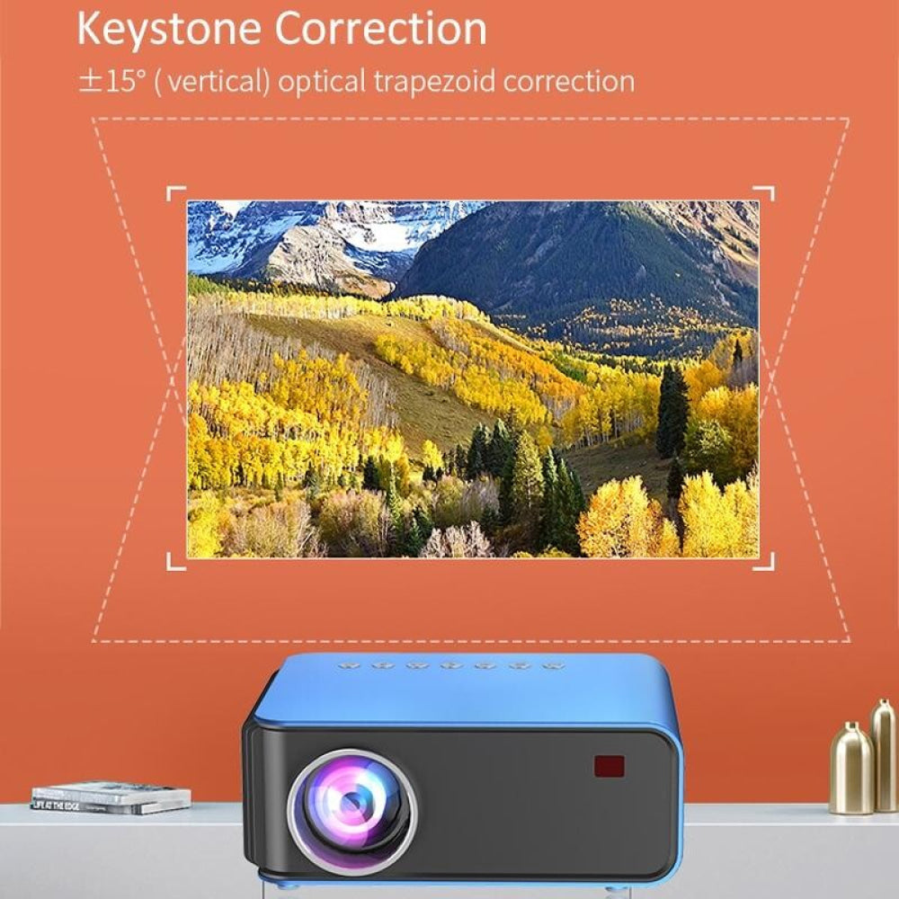 Portable Home Theater Projector - 1200 Lumens 1024X600 Resolution Blue-1915196653707595785