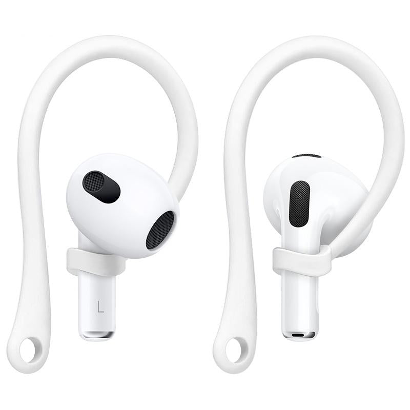 Imak Wireless Earphones With Anti-Lost Lanyard And Ear Hook - 1 Pair White-1915196855231320072