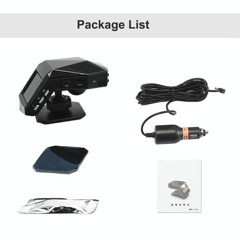 1080P Night Vision Hidden Driving Recorder With Aromatherapy - 2 Inch Hd Single Lens-1915198309346185221