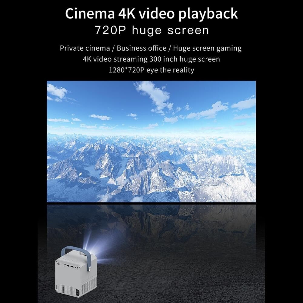 Intelligent Portable Hd 4K Projector-1915196646656970755