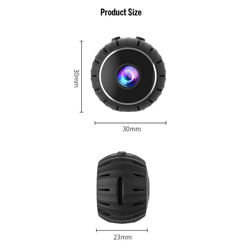 Mini Wifi Camera With Infrared Night Vision And Base - Black-1915196947338235905
