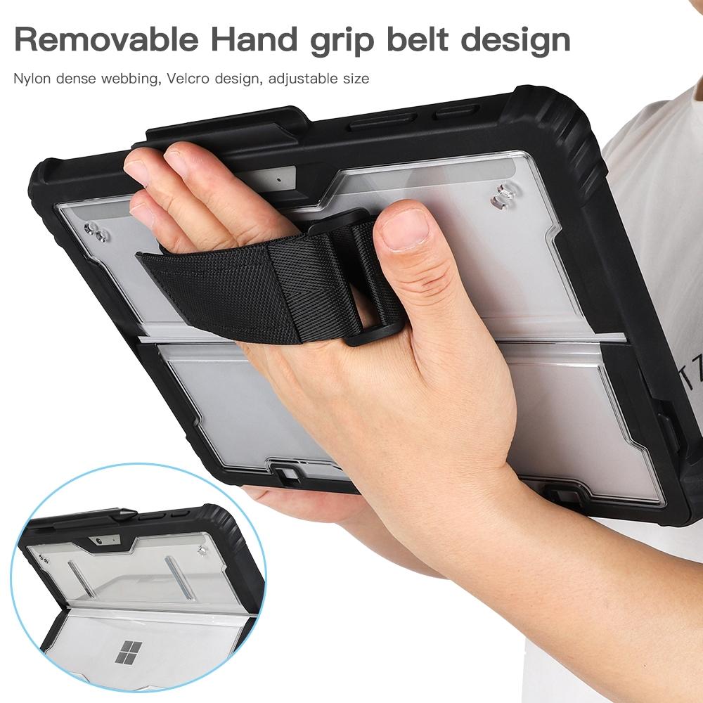 Acrylic Hand Strap Laptop Case For Microsoft Surface Go 1 / 2 / 3 - Transparent-1915197968735145987