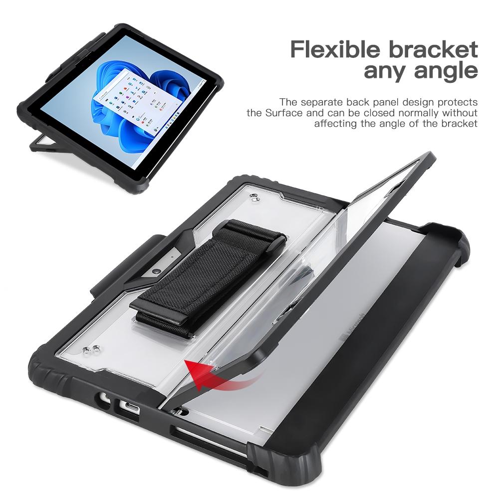 Acrylic Transparent Laptop Case With Hand Shoulder Strap For Microsoft Surface Go 1 / 2 / 3-1915197973848002562