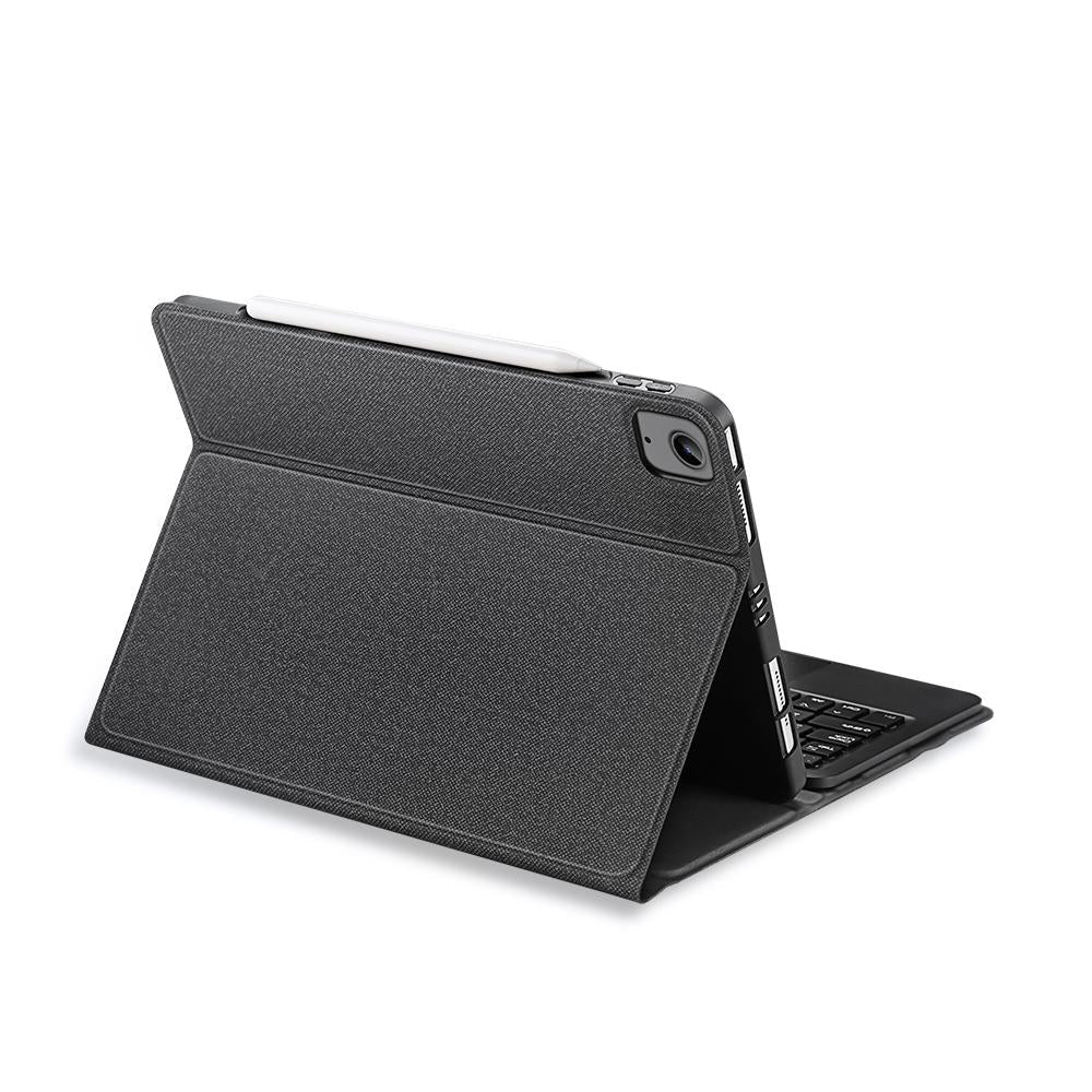 Leather Case With Bluetooth Keyboard &amp; Touchpad For Ipad Air / Pro 11 - Black-1915196646199791617