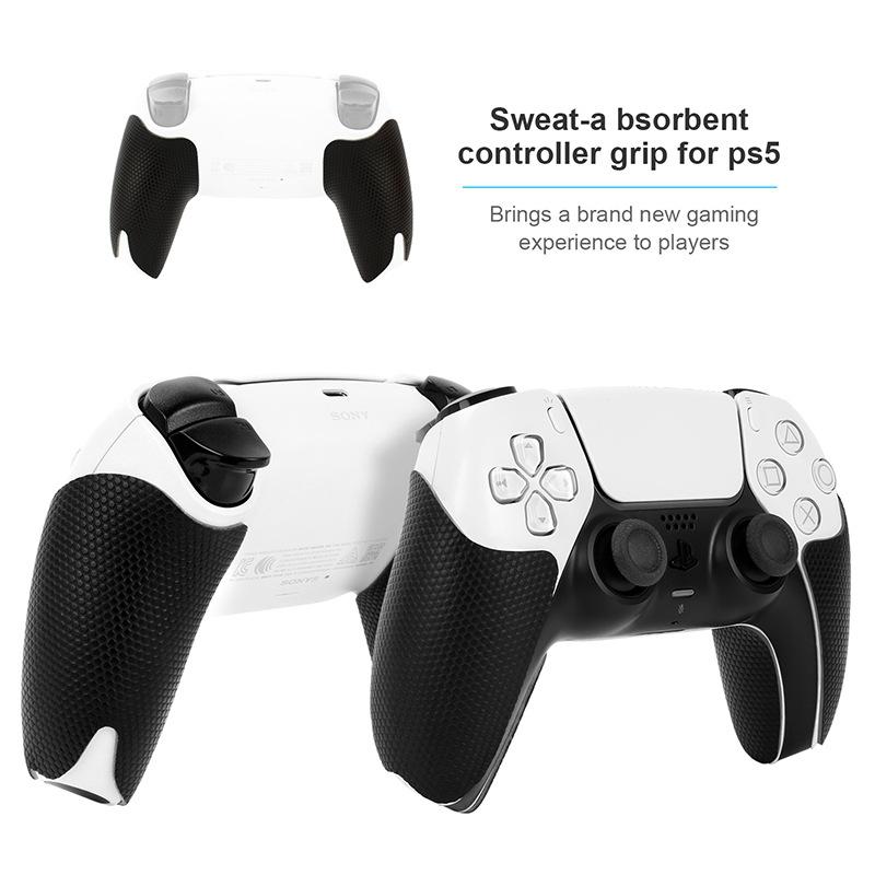 Anti-Slip Protective Sticker For Sony Ps5 Game Handle - Black-1915196647575523331