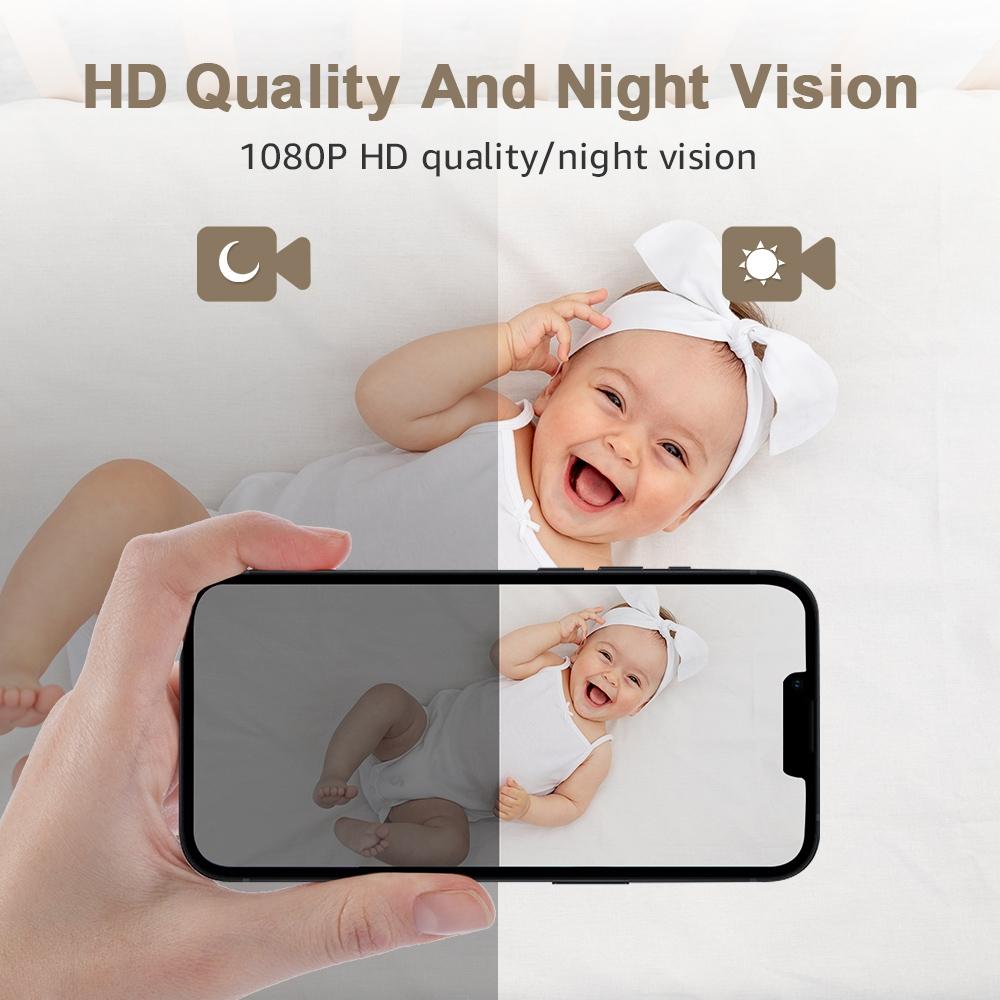 Wireless Baby Camera With Night Vision And Temperature Sensor-1915196976056635397