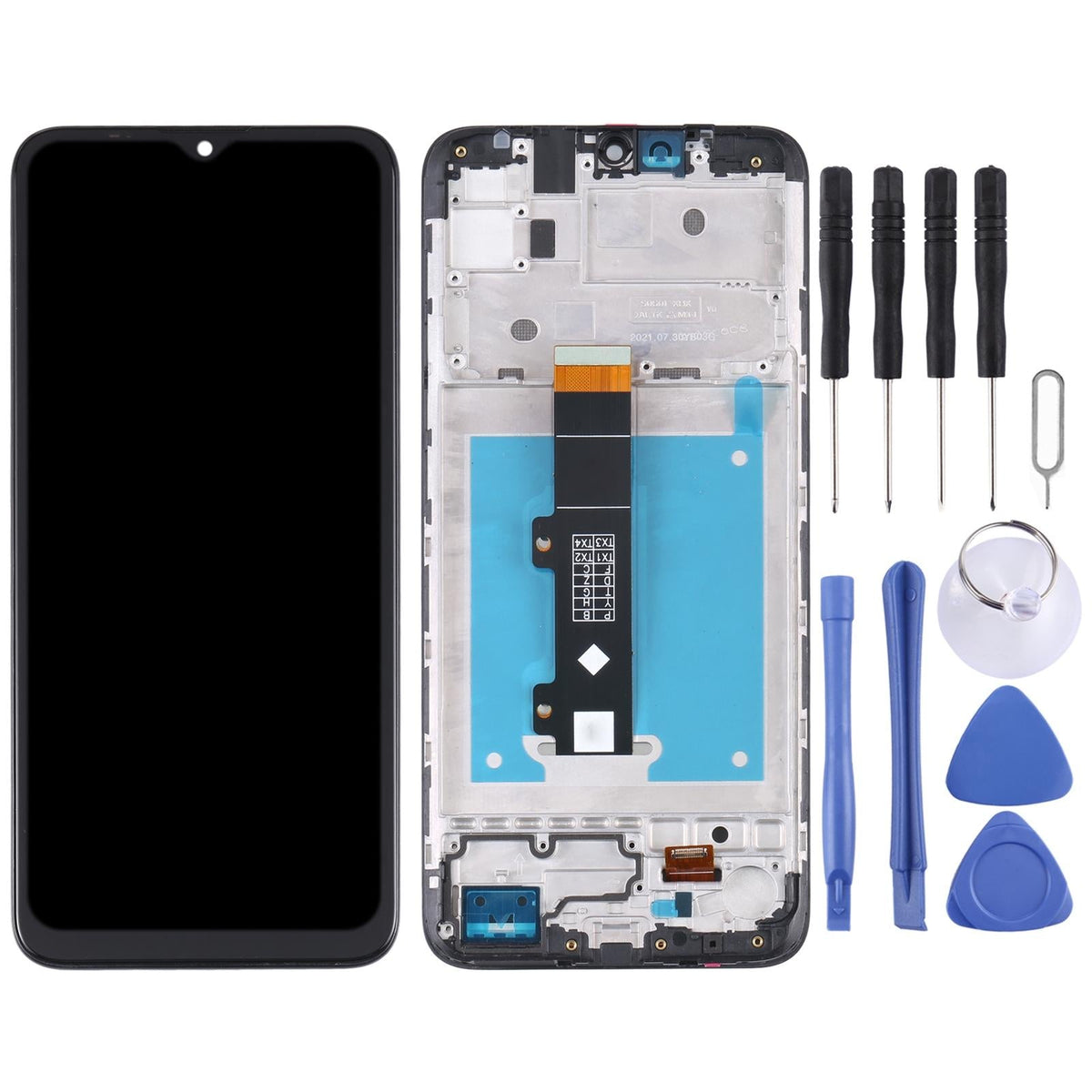 Motorola Moto E20 Lcd Screen With Frame - Full Assembly-1915197788744978433