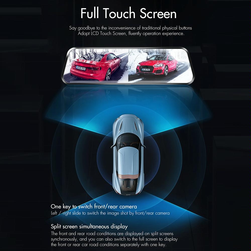 9.66 Fhd Ips Touch Screen Car Dvr With Starlight Night Vision-1915197389317214212