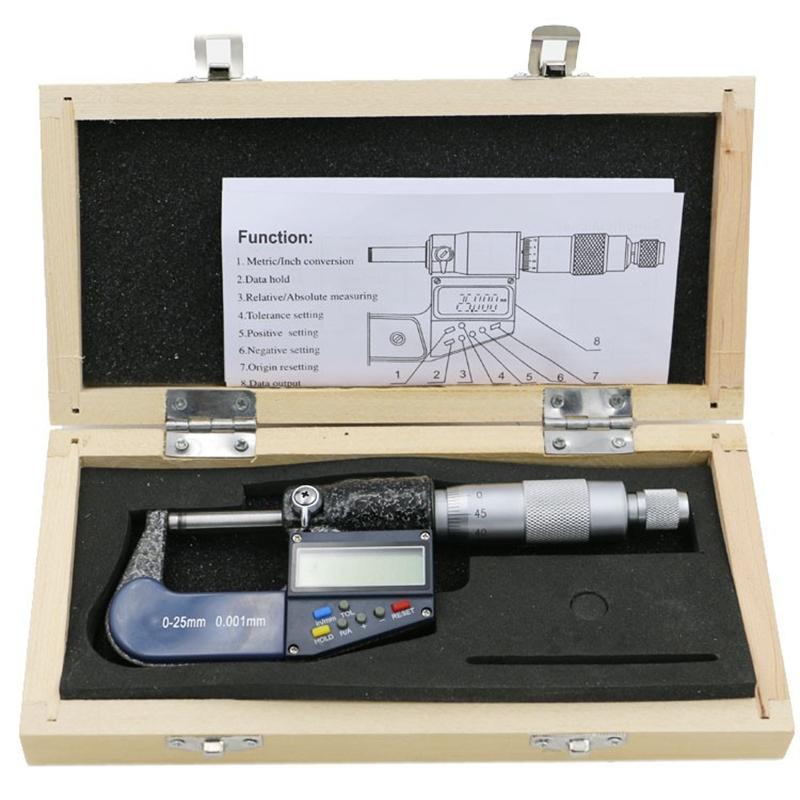 Electronic Digital Micrometer - 25-50Mm 0.001Mm Resolution-1915198278677434372