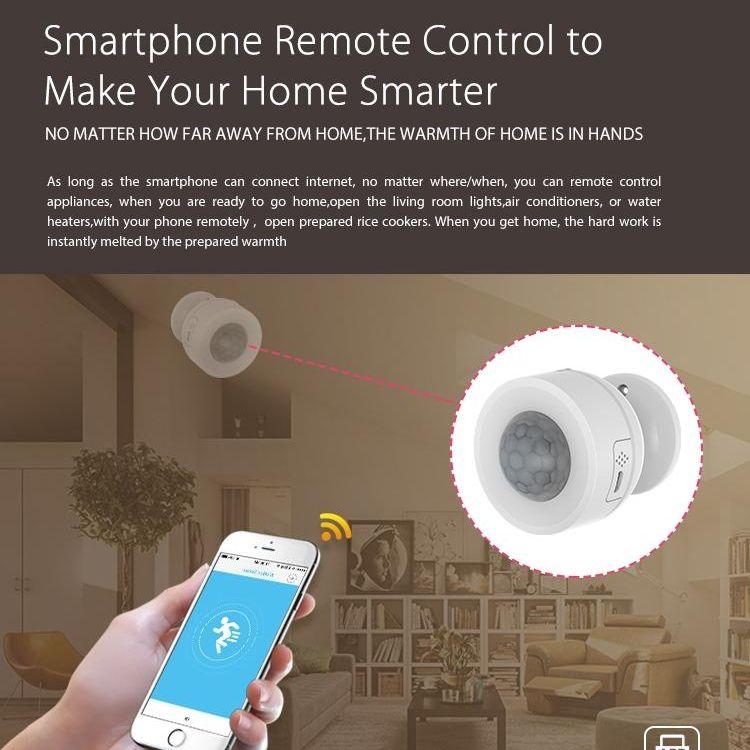 Smart Wifi Motion Sensor With Temp & Humidity - Pd07W-1915197236439027717
