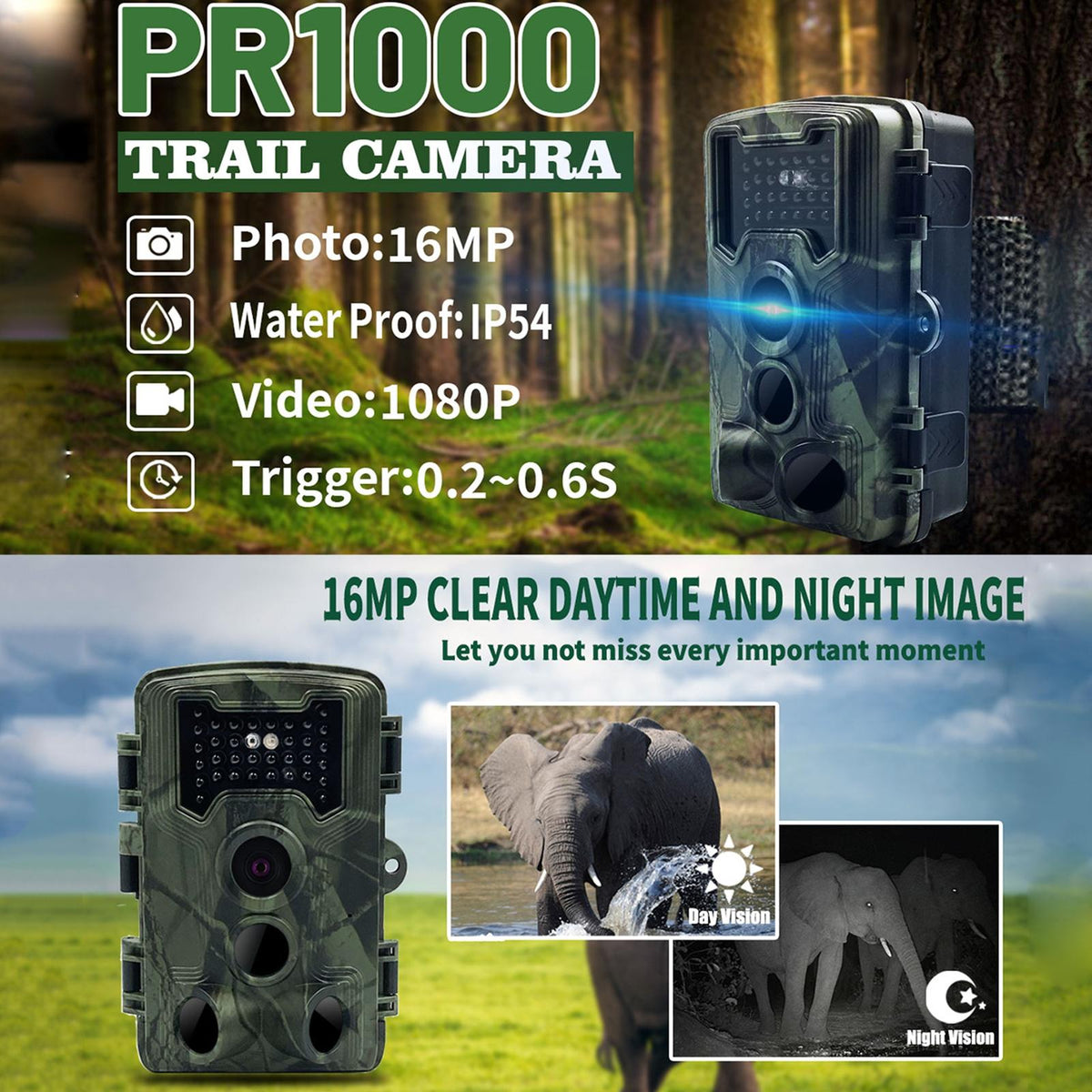 2 Lcd Infrared Trail Camera With Night Vision For Wildlife Hunting-1915197479687688196