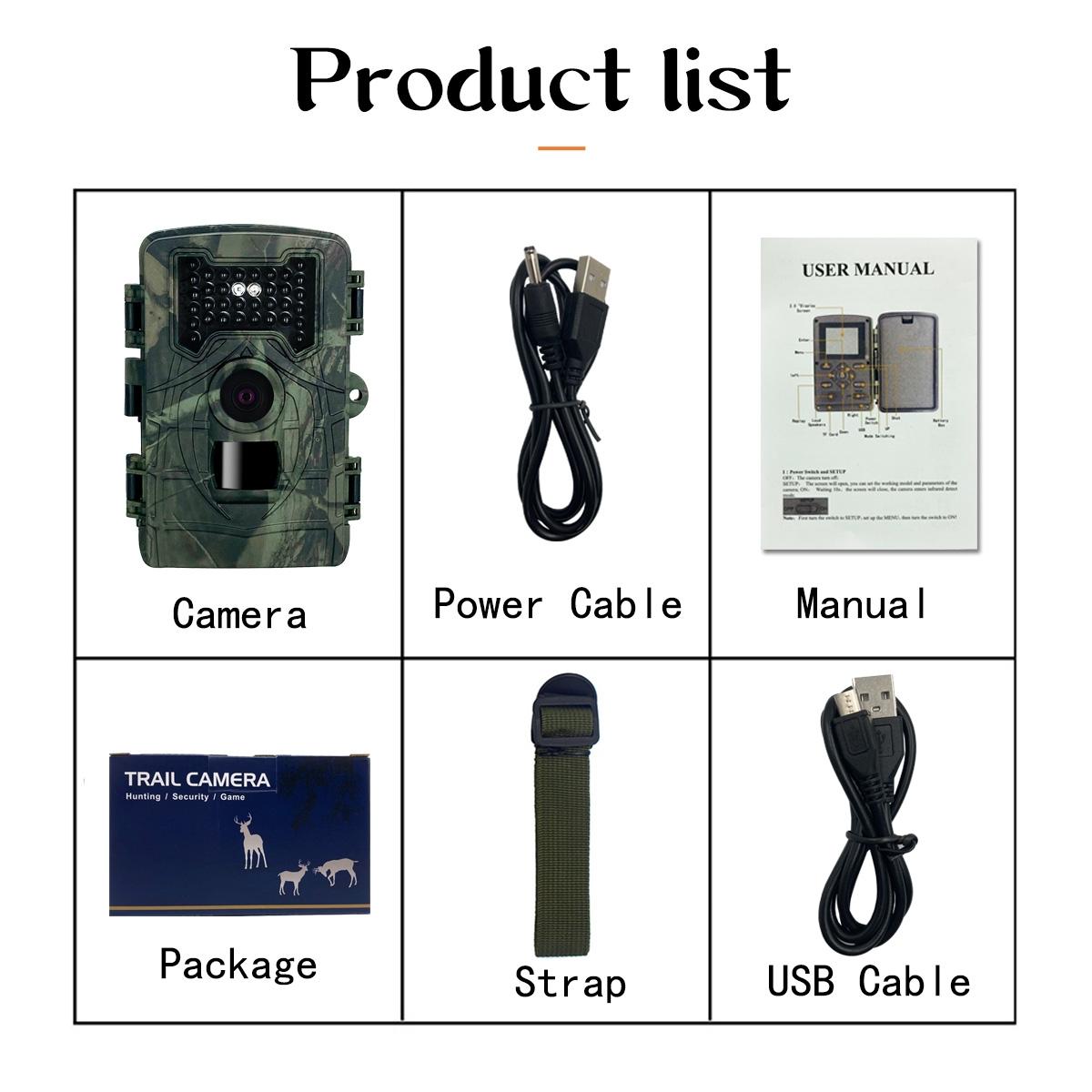 2 Lcd Infrared Night Vision Trail Camera For Wildlife Hunting-1915198426518261760