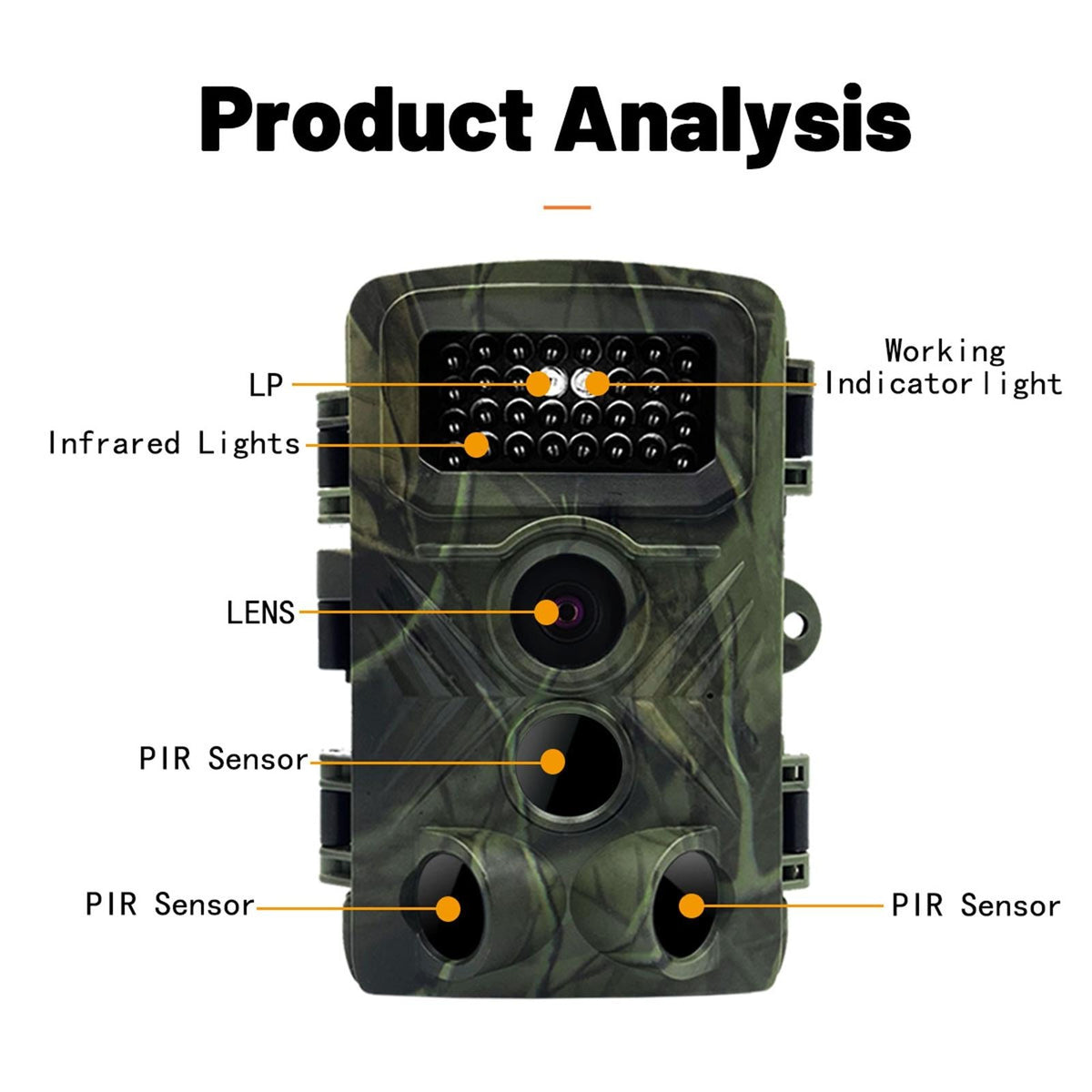 2 Lcd Infrared Night Vision Trail Camera For Wildlife Hunting-1915197556971933698