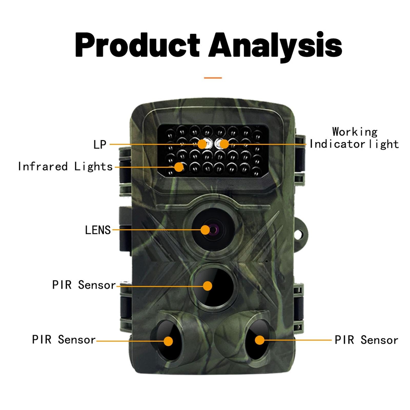 2 Lcd Infrared Night Vision Trail Camera For Wildlife Hunting-1915197556971933697