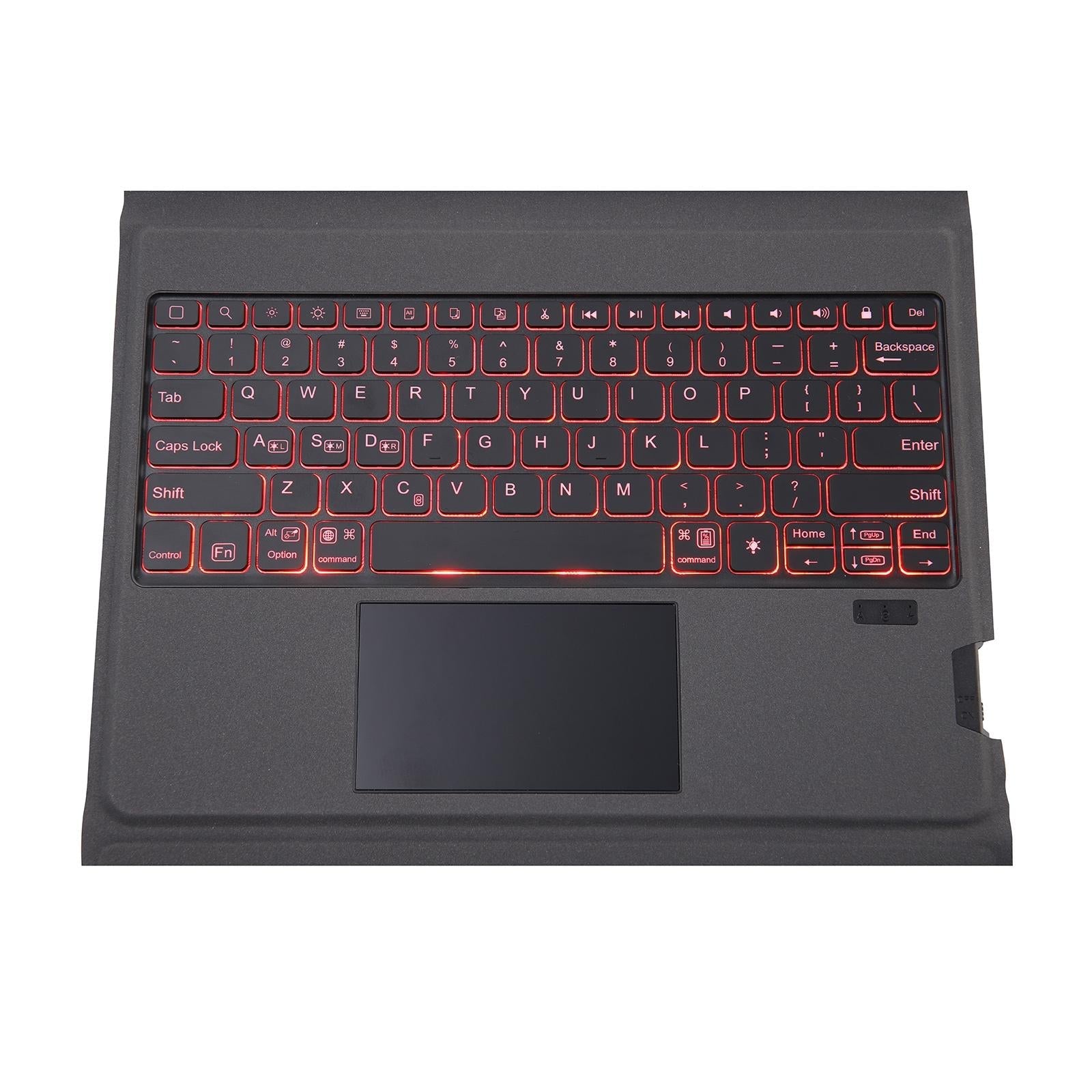 Integrated Bluetooth Keyboard Leather Case For Ipad Pro 11 - Backlit Touchpad Holder - Black-1915196971757473796