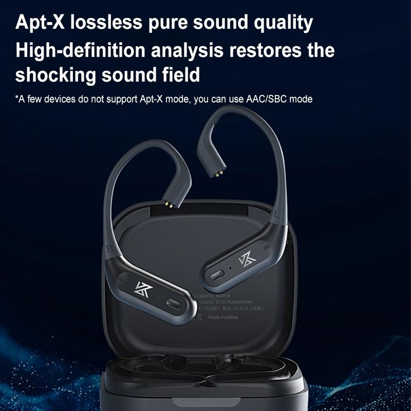Wireless Bluetooth Module For Headset - Qualcomm 5.2 - Black Earhook-1915197145917558790