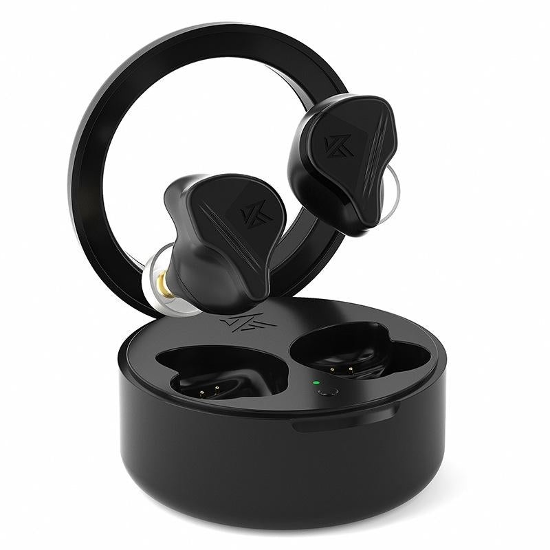 Obsidian Black Kz-Vxs Ten-Unit Coil Iron Bluetooth Earphones For Sports-1915196952245571592