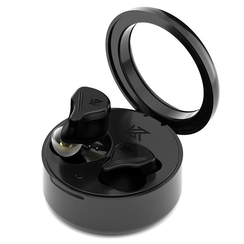 Obsidian Black Kz-Vxs Ten-Unit Coil Iron Bluetooth Earphones For Sports-1915196952245571585