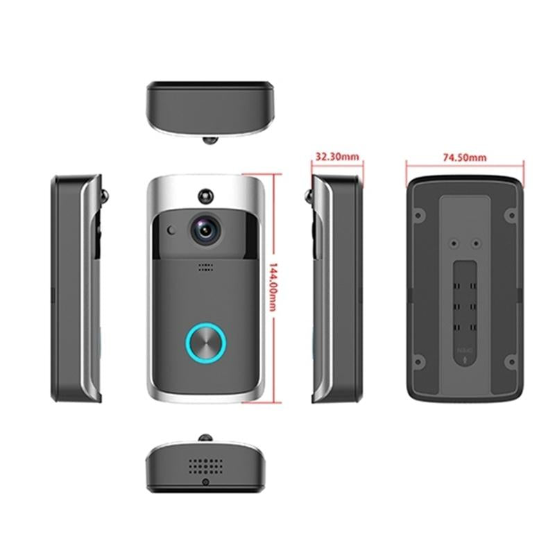 Smart Wifi Video Doorbell - Ultra Low Power 720P Ding Dong Version-1915196514519617543