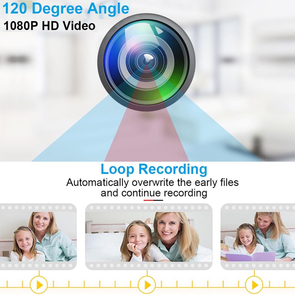 1080P Night Vision Surveillance Camera - Black-1964932183655321604