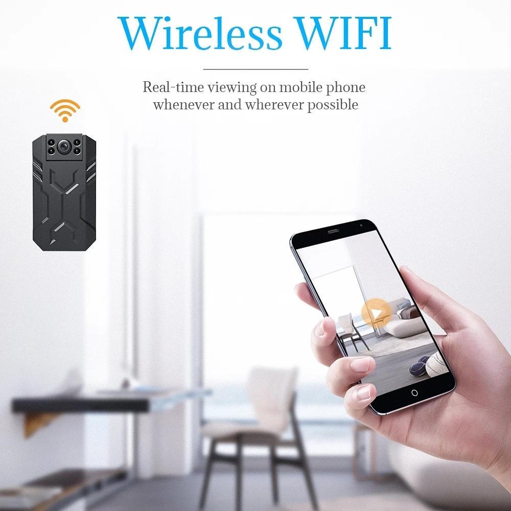 180 Degree Mini Wifi Camera With Back Clip - Black-1915196916036145153