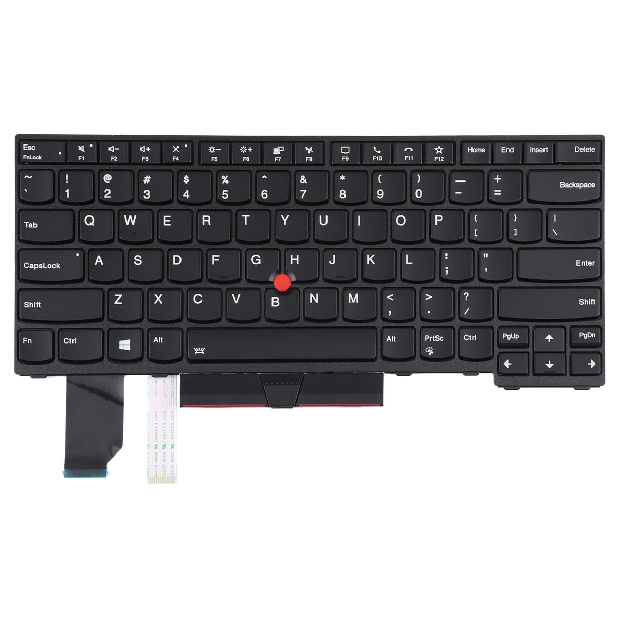 Backlit Keyboard With Trackpoint For Lenovo Thinkpad L14 - Us Version-1915197177622302720