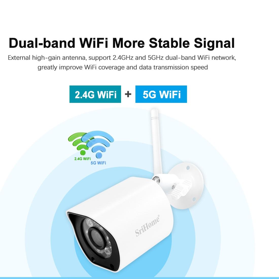 Mini Dual Wifi Outdoor Security Camera With 5.0Mp Resolution And Night Vision - Ip66 Waterproof-1915196655603421187