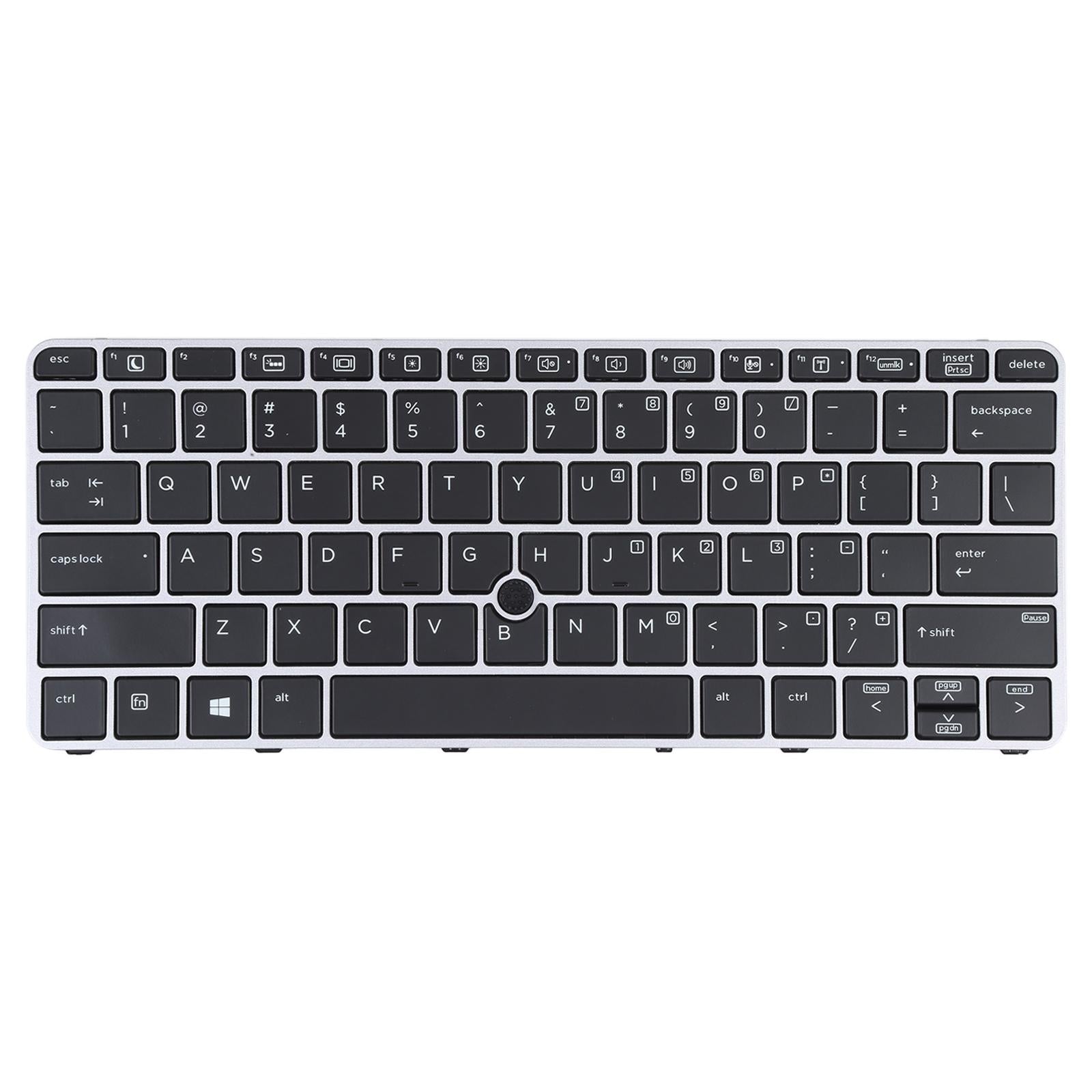 Hp Elitebook 820 G3 Keyboard With Backlight And Pointing - Silver Us Version-1915196974412468224