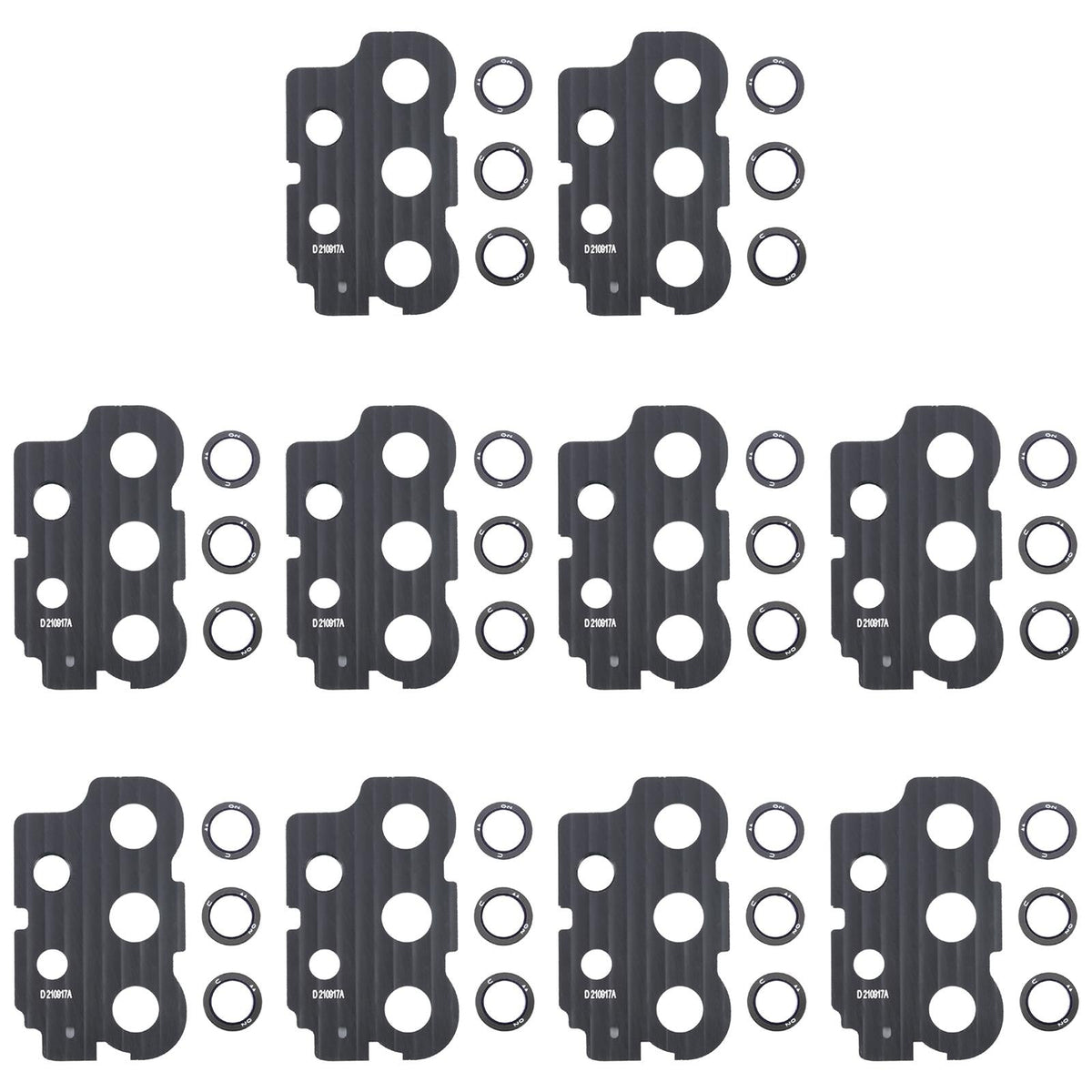 10-Piece Camera Lens Covers For Samsung A736B - Assorted Colours-1915197815689187332