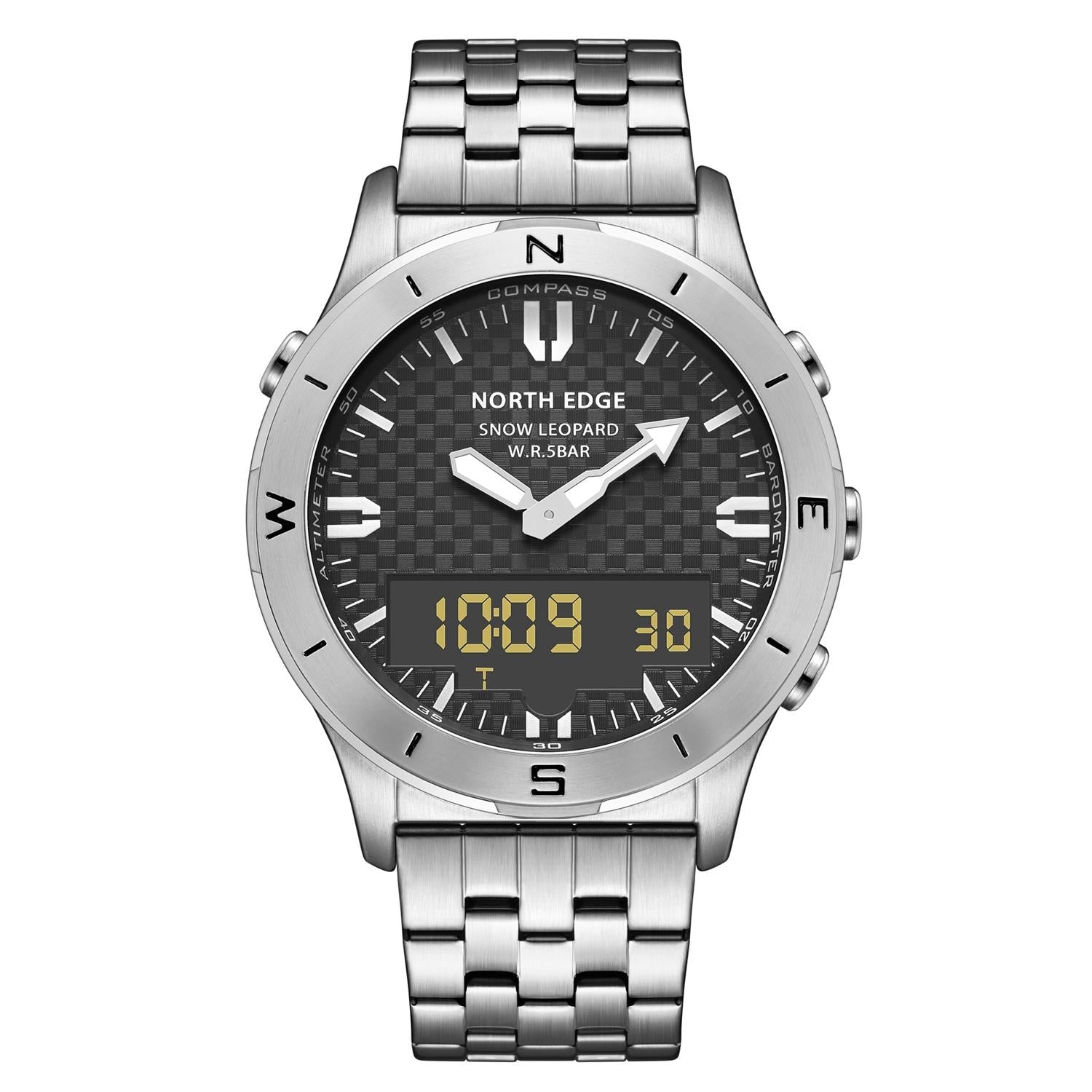 Stainless Steel Multifunction Smart Watch For Men - Waterproof-1915196879801552897