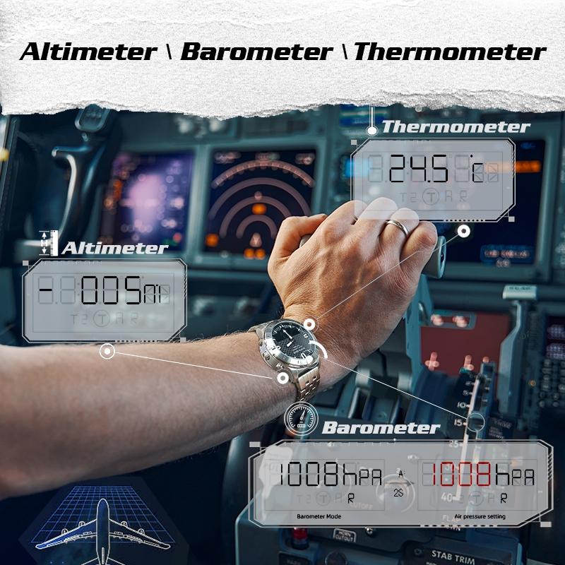 Stainless Steel Multifunction Smart Watch For Men - Waterproof-1915196879801552902
